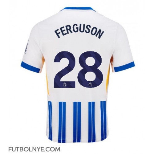 Camiseta Brighton Evan Ferguson #28 Primera Equipación 2024-25 manga corta